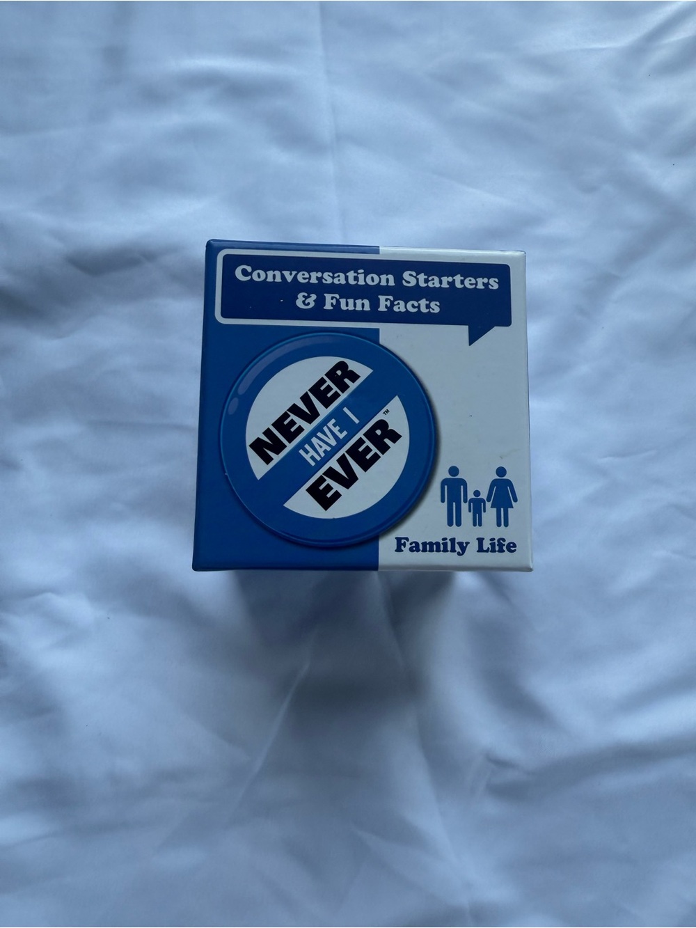 Never Have I Ever: Family Life Conversation Starters - Blue